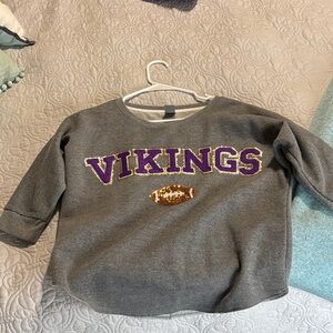 Vikings Gray elbow sweatshirt